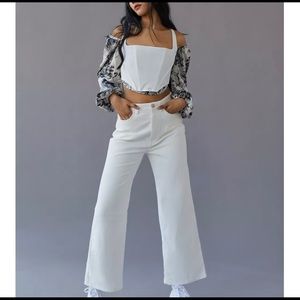 BDG / Urban Outfitters High & Wide Corduroys - White Size 31